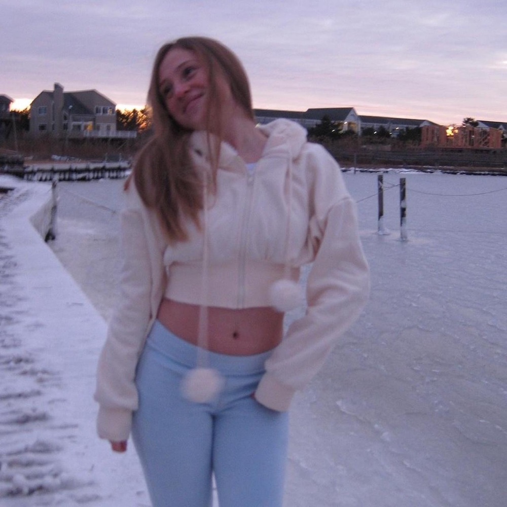 Y2K Cropped Juicy Inspired Zip Up Sweatshirt